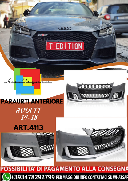 💥ART.4113 Paraurti Anteriore adatto per AUDI TT 14-18 LOOK S LINE💥