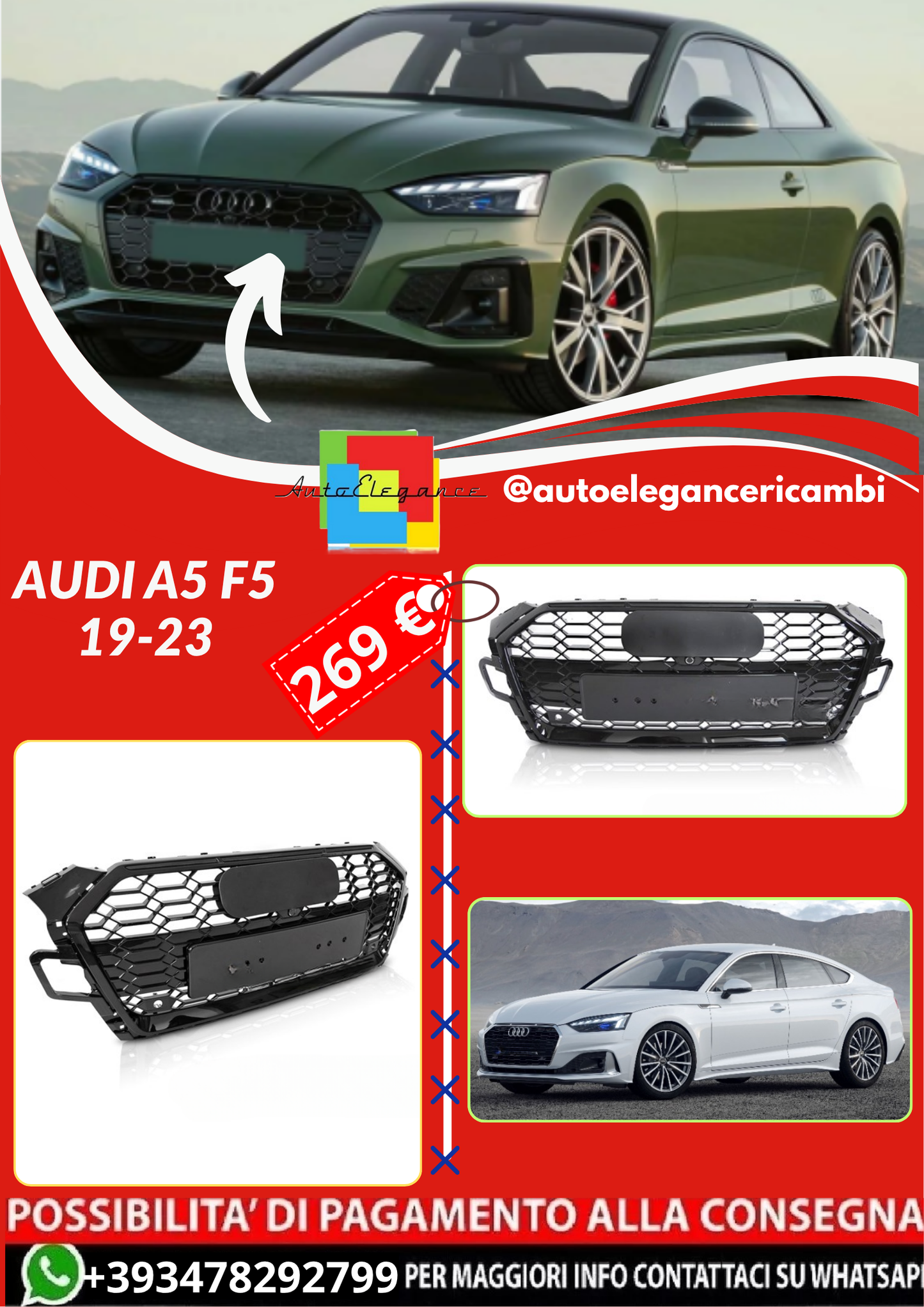 ART.4558 GRIGLIA AUDI A5 F5 19-23