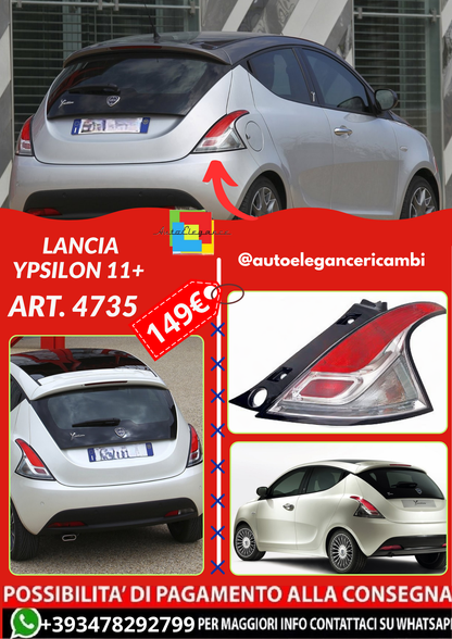 💫ART.4735 Fari posteriore adatto per Lancia Ypsilon 11+ SX💫