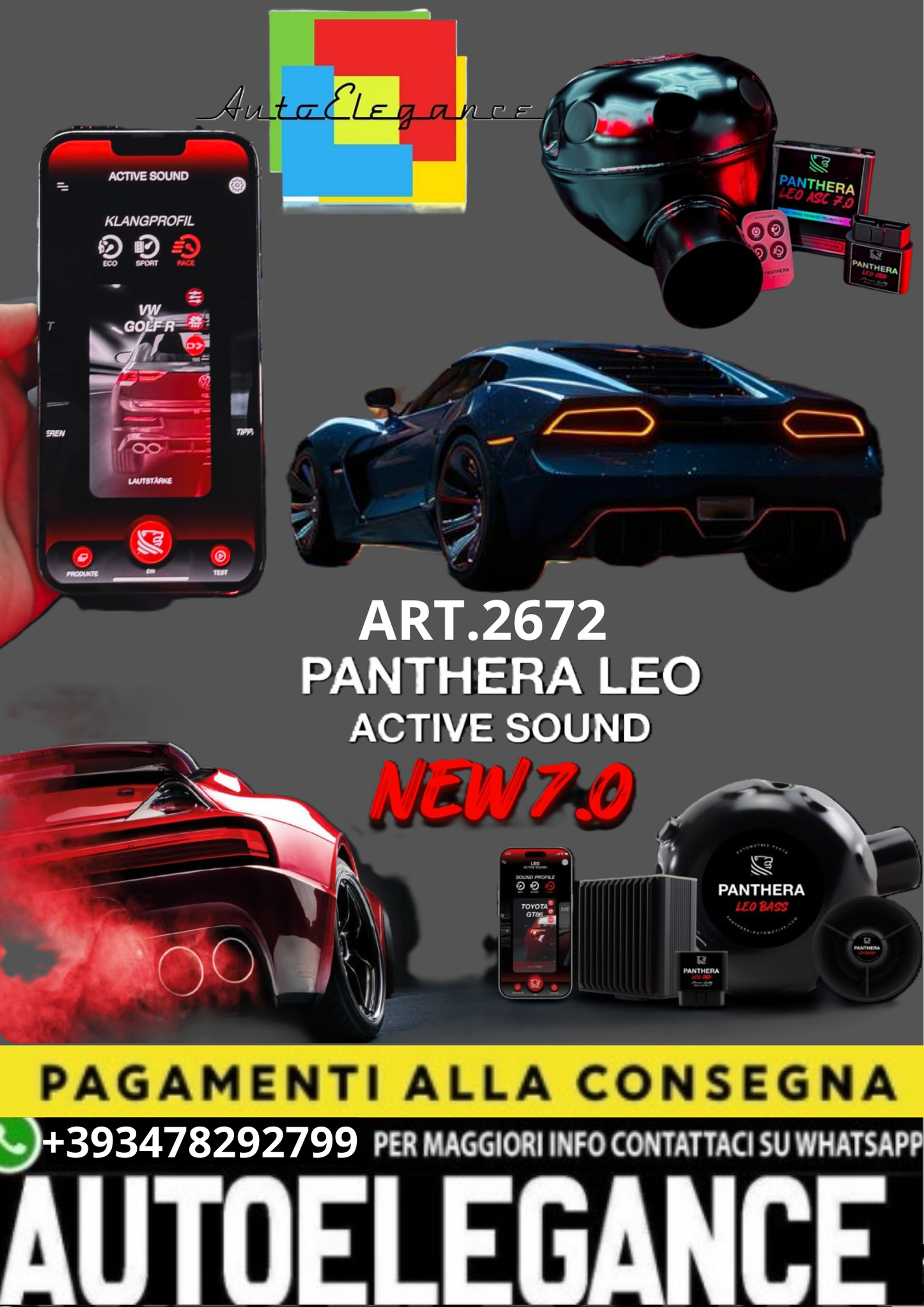 💥💣 ART.2672 PANTHERA SOUND SYSTEM SPECIFICO PER LA TUA AUTO 💣💥