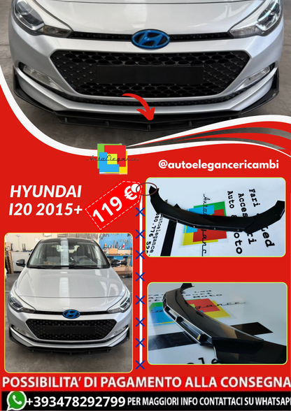 ART. 0037 SPLITTER 3 PEZZI HYUNDAI I20 2015+