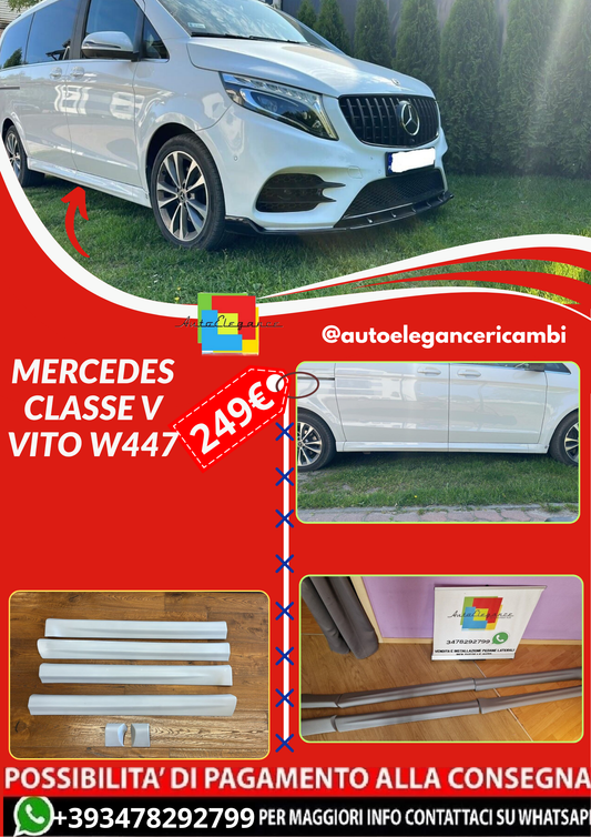 ART. 1201 MINIGONNE MERCEDES CLASSE V VITO W447 GREZZO SWB LWB PASSO CORTO PASSO LUNGO
