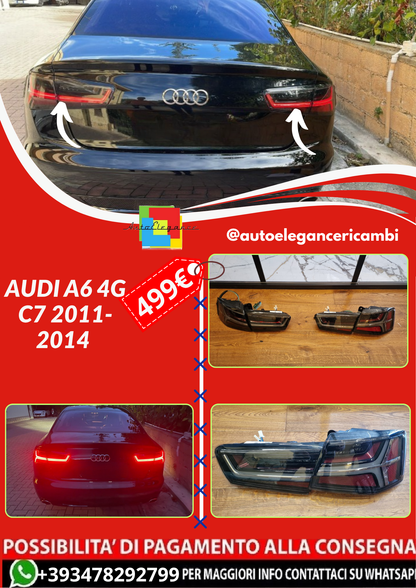 ART.2198 FARI POSTERIORI AUDI A6 4G C7 2011-2014 BERLINA SCURI