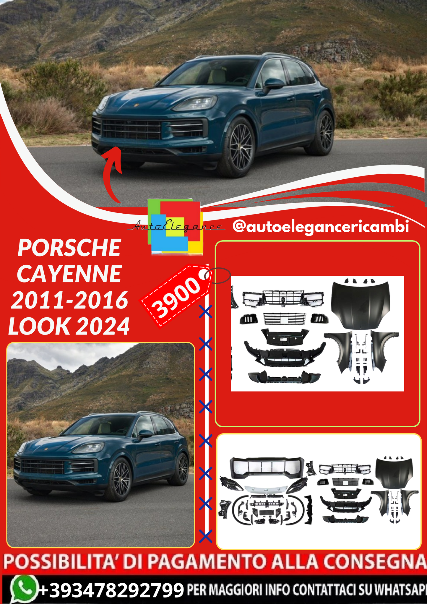 ART.4505 Porsche Cayenne 2011-2016 Look 2024