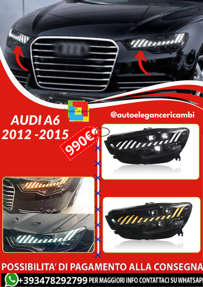 ART.4587  FARI ANTERIORI PER  AUDI A6 2012 -2015