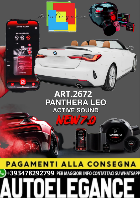 💥💣 ART.2672 PANTHERA SOUND SYSTEM ADATTO PER BMW 4 CABRIOLET G23 💣💥