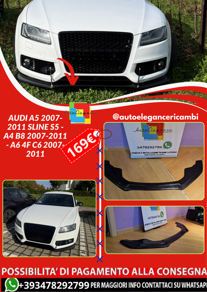 ART. 0891 SPLITTER AUDI A5 07-11 / A4 B807-11 / A6 4F C6 07-11