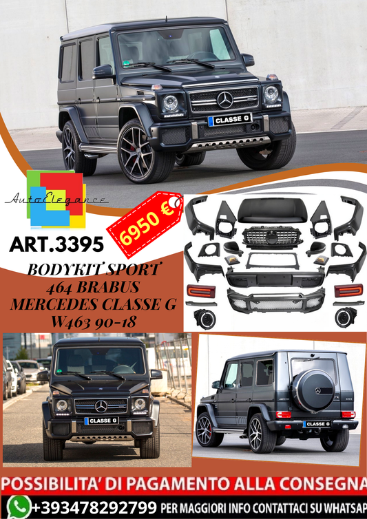 💥ART.3395 BODYKIT SPORT 464 BRABUS adatto per MERCEDES CLASSE-G W463 90-18💥