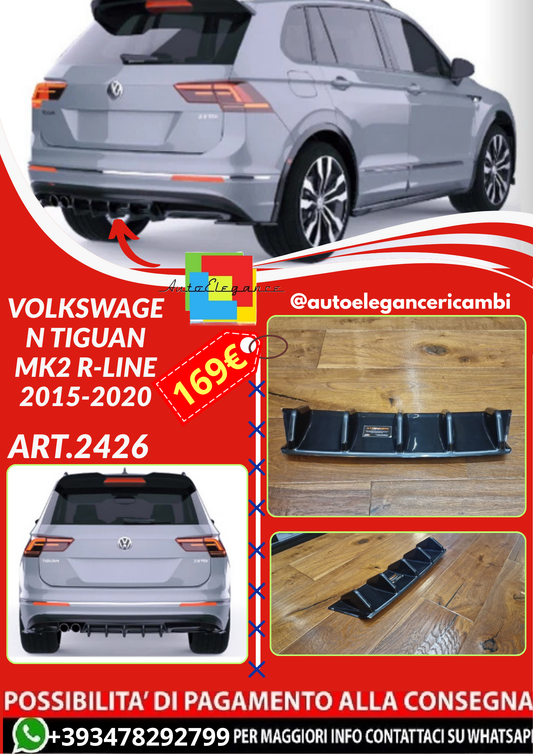 ART.2426 DIFFUSORE VOLKSWAGEN TIGUAN MK2 R-LINE 2015-2020