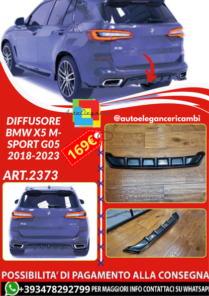 ART.2373 DIFFUSORE BMW X5 M-SPORT G05 2018-2023