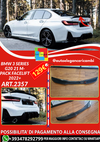 ART.2357  SPOILER BMW 3 SERIES G20 21 M-PACK FACELIFT 2022+