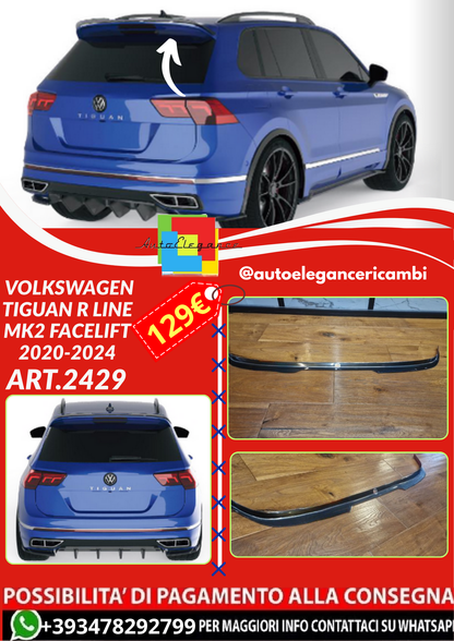 ART.2429 SPOILER VOLKSWAGEN TIGUAN R LINE MK2 FACELIFT 2020-2024