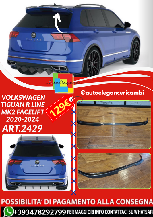 ART.2429 SPOILER VOLKSWAGEN TIGUAN R LINE MK2 FACELIFT 2020-2024