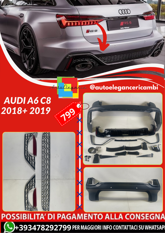 ART.4510 PARAURTI  POSTERIORI  Audi A6 C8 2018+ 2019