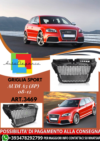 💥ART.3469 GRIGLIA SPORT adatto per AUDI A3 (8P) 08-12💥