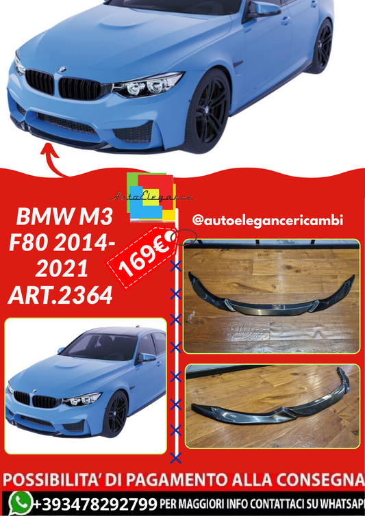 ART.2364  SPLITTER BMW M3 F80 2014-2021