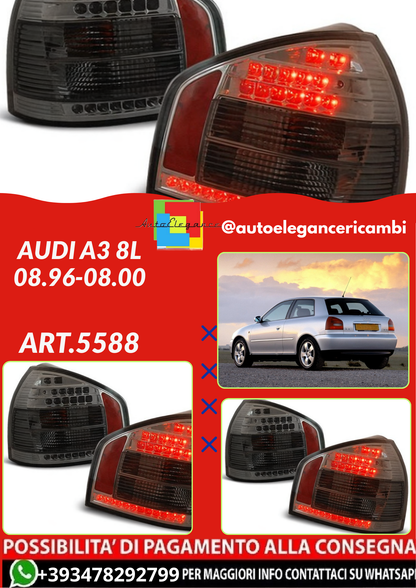 💫ART.5588 FARI POSTERIORE LED ADATTO PER AUDI A3 8L 08.96-08.00💫