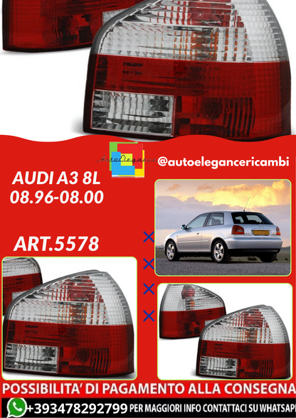 💫ART.5578 FARI POSTERIORE ADATTO PER AUDI A3 8L 08.96-08.00💫