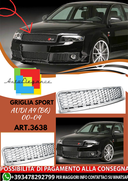 💥ART.3638 GRIGLIA SPORT adatto per AUDI A4 (B6) 00-04💥