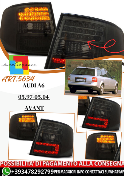 💫ART.5634 FARI POSTERIORE LED ADATTO PER AUDI A6 05.97-05.04 AVANT💫