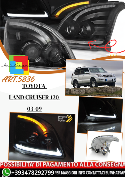 💫ART.5836 Fanali posteriori LED adatto per Toyota Land Cruiser 120 2003–2009💫
