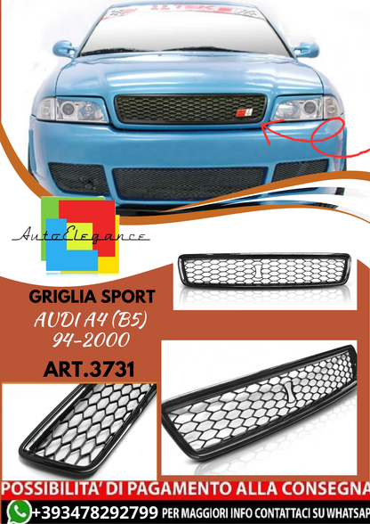 💥ART.3731 GRIGLIA SPORT adatto per AUDI A4 (B5) 94-2000💥