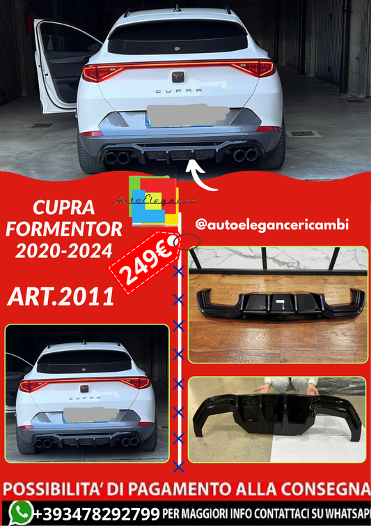 ART.2011  DIFFUSORE CUPRA FORMENTOR 2020-2024 NERO LUCIDO