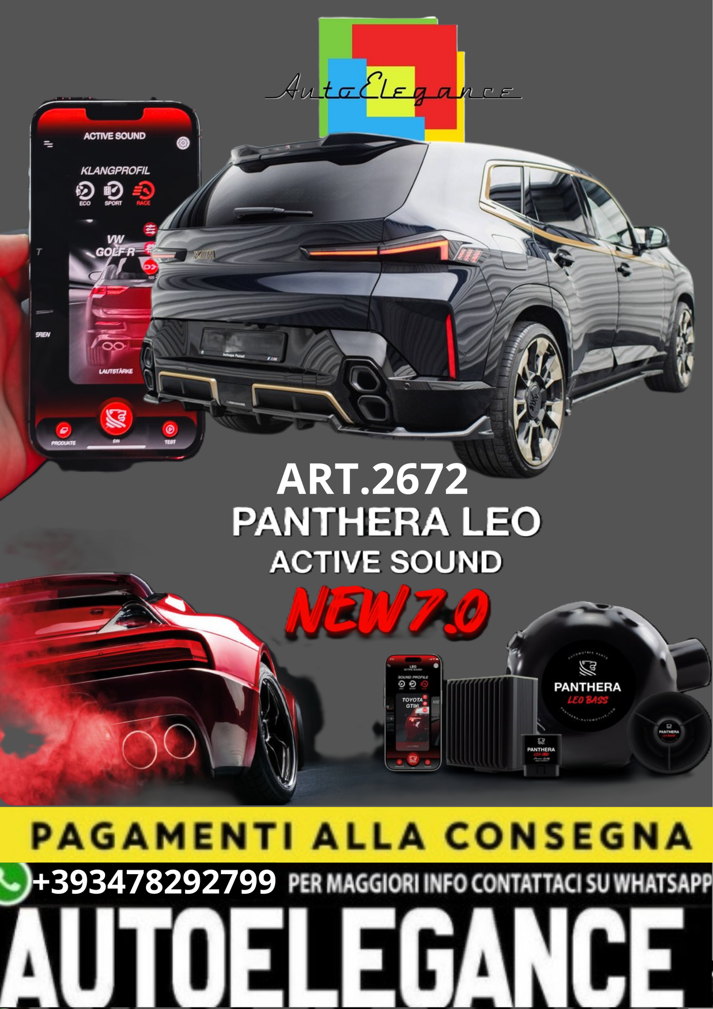 💥💣 ART.2672 PANTHERA SOUND SYSTEM ADATTO PER BMW XM 💣💥