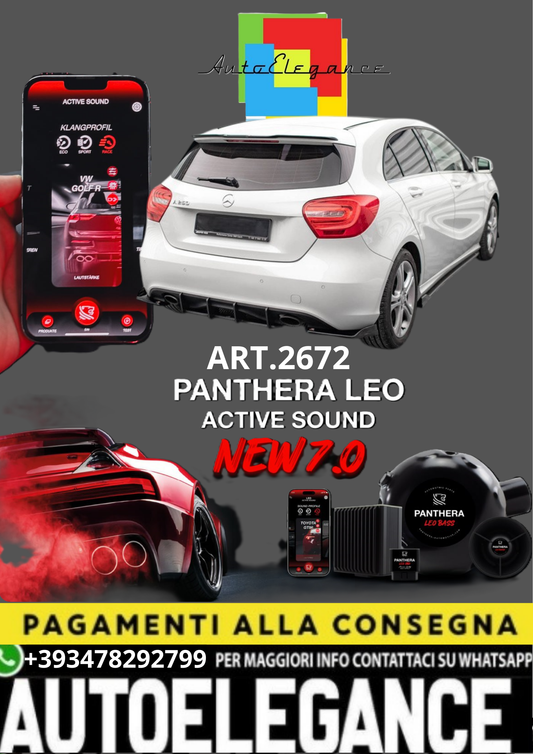 💥💣 ART.2672 PANTHERA SOUND SYSTEM ADATTO PER MERCEDES-BENZ A W176 / A45 AMG 💣💥