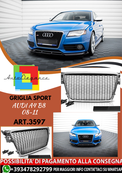 💥ART.3597 GRIGLIA SPORT adatto per AUDI A4 B8 08-11💥
