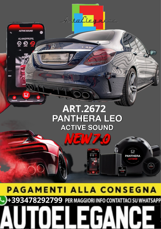 💥💣 ART.2672 PANTHERA SOUND SYSTEM ADATTO PER MERCEDES-BENZ C W205/C43-C63 AMG 💣💥