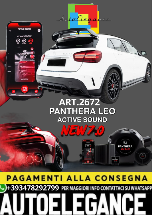 💥💣 ART.2672 PANTHERA SOUND SYSTEM ADATTO PER MERCEDES-BENZ GLA X156 /45 AMG 💣💥