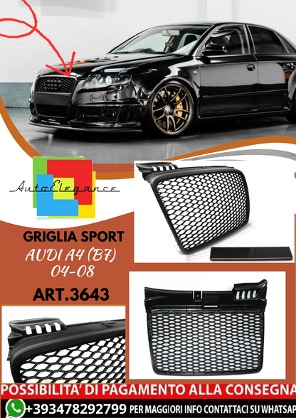 💥ART.3643 GRIGLIA SPORT adatto per AUDI A4 (B7) 04-08💥