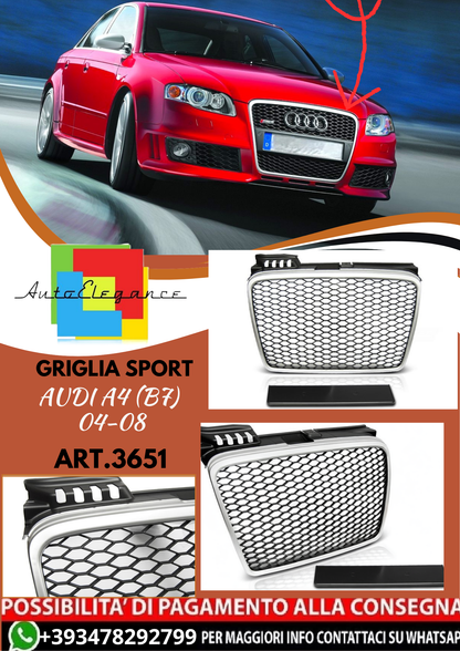 💥ART.3651 GRIGLIA SPORT adatto per AUDI A4 (B7) 04-08💥