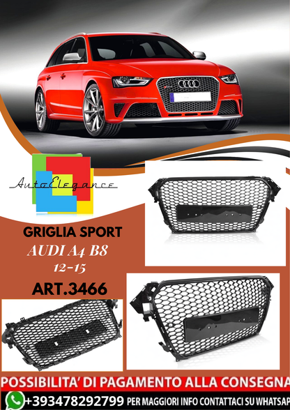 💥ART.3466 GRIGLIA SPORT adatto per AUDI A4 B8 12-15💥
