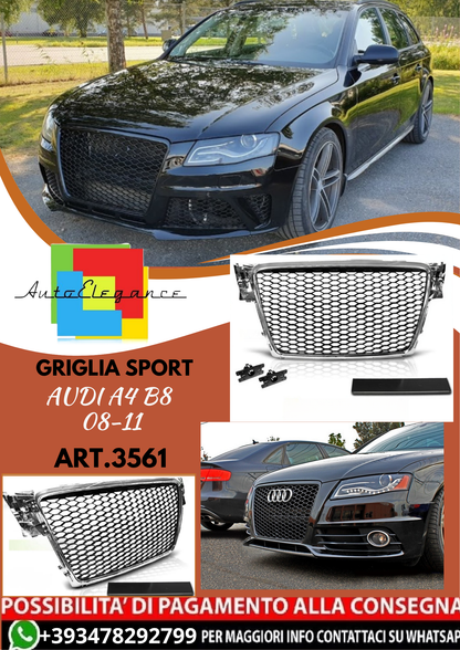 💥ART.3561 GRIGLIA SPORT adatto per AUDI A4 B8 08-11💥