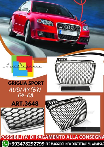 💥ART.3648 GRIGLIA SPORT adatto per AUDI A4 (B7) 04-08💥