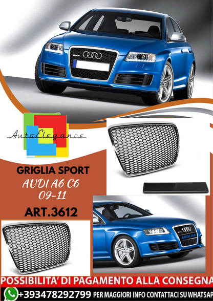💥ART.3612 GRIGLIA SPORT adatto per AUDI A6 C6 09-11💥