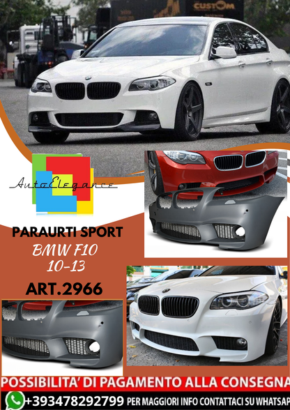 💕ART.2966 PARAURTI ANTERIORE PER BMW SERIE 5 F10 10-13 LOOK M5💕
