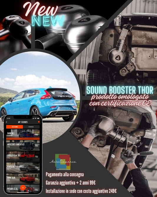 Sound Booster Thor Suono Sportivo Scarico adatto per VOLVO V40 Hatchback 08-23
