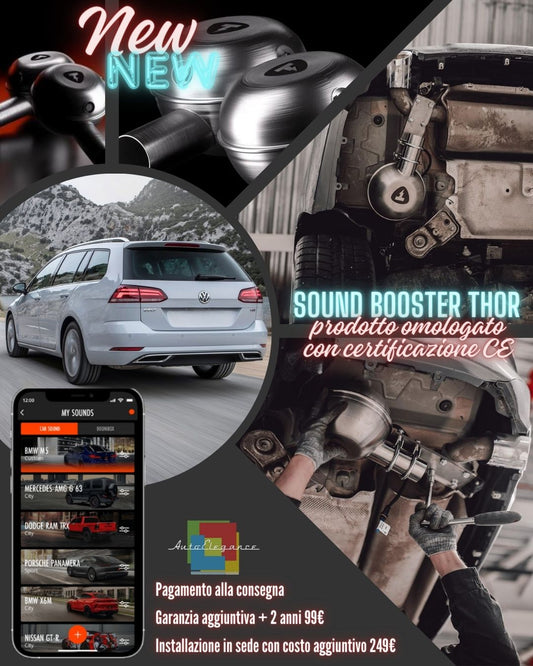 Sound Booster Thor Suono Sportivo Scarico adatto per VW GOLF VII VARIANT 08-23