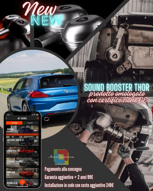 Sound Booster Thor Suono Sportivo Scarico adatto per VW SCIROCCO Hatchback 08-23
