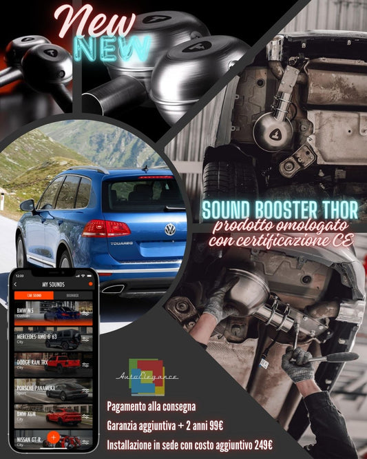 Sound Booster Thor Suono Sportivo Scarico adatto per VW TOUAREG Facelift  08-23