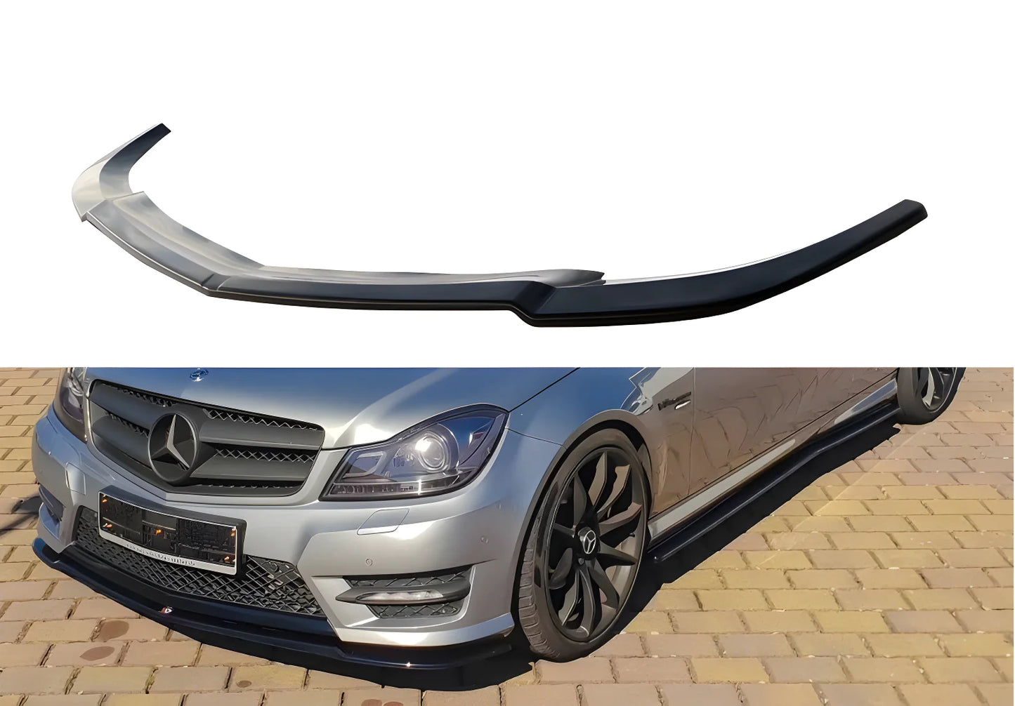 Splitter anteriore adatto per MERCEDES Classe C W204 AMG-Line Facelift 2011-2014