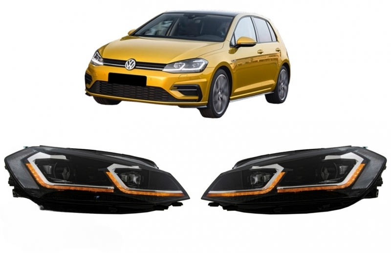Fari a LED adatti per VW Golf 7.5 VII Facelift 2017- Luce di svolta sequenziale
