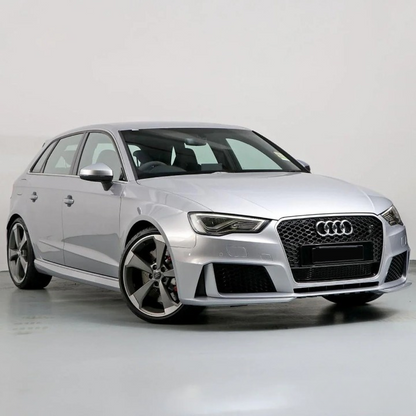 💫ART.7332 GRIGLIA SPORTIVA NERO LUCIDO CROMO PDC per AUDI A3 8V 12-16💫