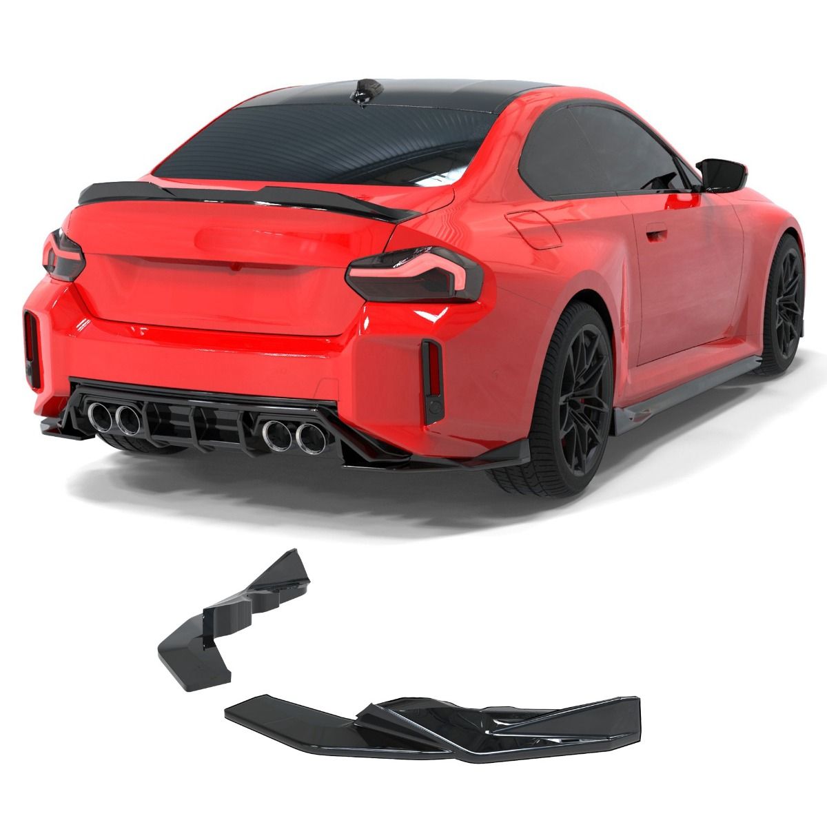 5793 ⭐Splitter laterale diffusore adatto per BMW Serie 2 M2 G87 (2023+)⭐