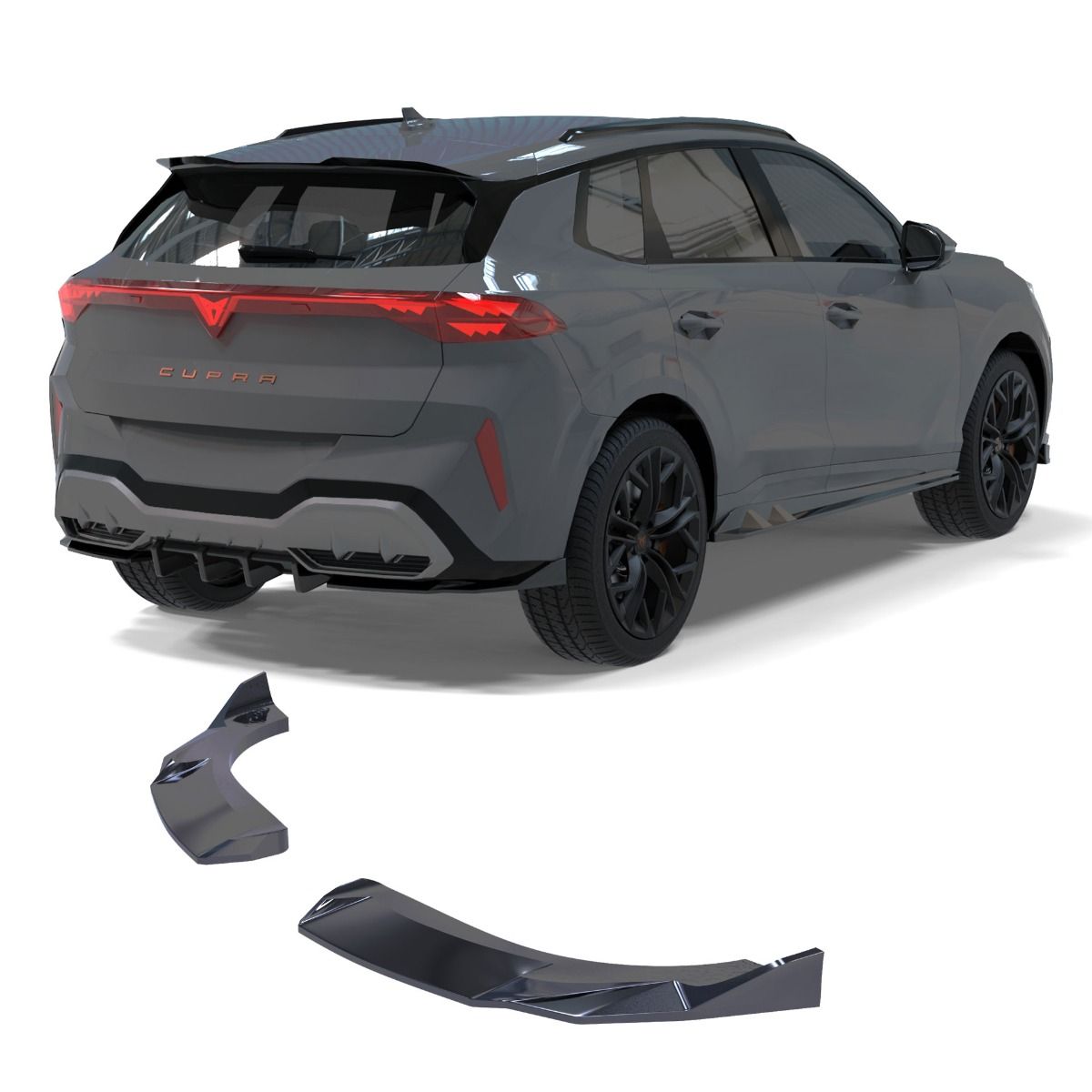 2396 ⭐Splitter laterale diffusore adatto per Cupra Terramar (2024+)⭐
