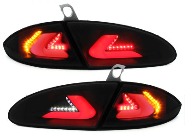 LED TAIL LIGHTS FOR SEAT LEON 1P1 1PA 09-12 BLACK TAIL LIGHTS