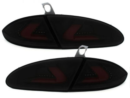 LED TAIL LIGHTS FOR SEAT LEON 1P1 1PA 09-12 BLACK TAIL LIGHTS